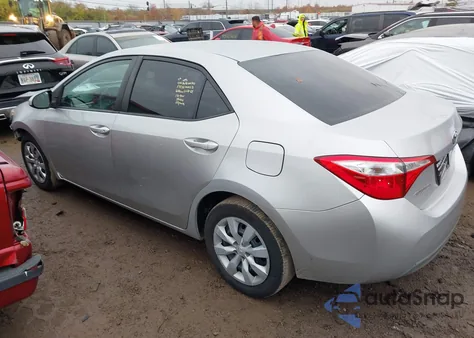 2015 Toyota Corolla Le из США, поврежденный, VIN 2T1BURHE7FC454472